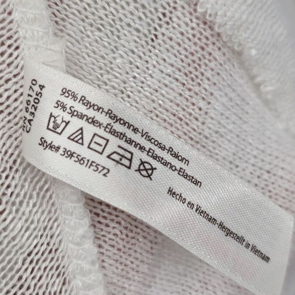 Free People Intimately Layering Top Womens Size S Lightweight Knit White * FLAW - Picture 10 of 12